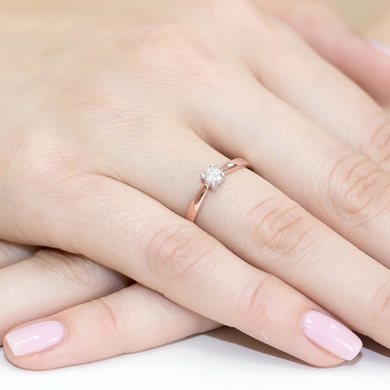 Inel Aur 14K cu Diamant Natural 0.20 ct, imaginea 11 din 11