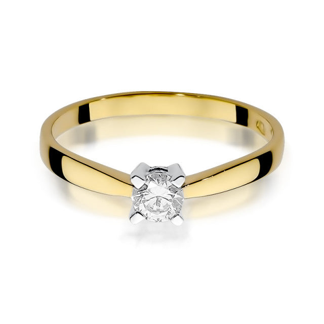 Inel Aur 14K cu Diamant Natural 0.20 ct, imaginea 2 din 11