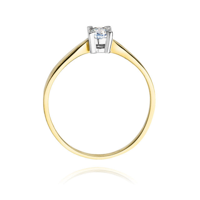 Inel Aur 14K cu Diamant Natural 0.20 ct, imaginea 3 din 11