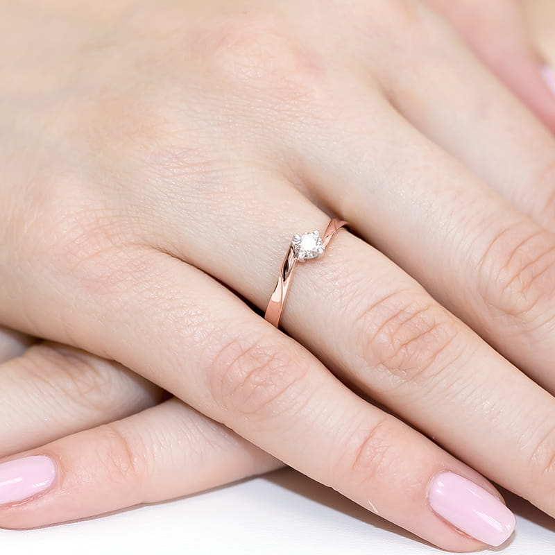 Inel Aur 14K cu Diamant Natural 0.20 ct, imaginea 11 din 11