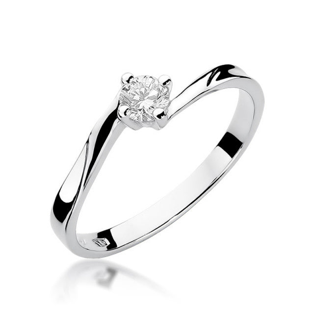 Inel Aur 14K cu Diamant Natural 0.20 ct, imaginea 4 din 11