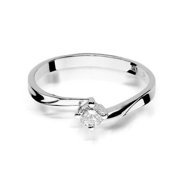 Inel Aur 14K cu Diamant Natural 0.20 ct, imaginea 5 din 11