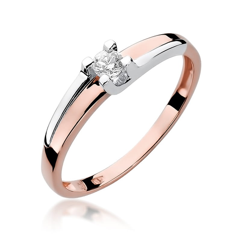 Inel Aur 14K cu Diamant Natural 0.12 ct, imaginea 8 din 11