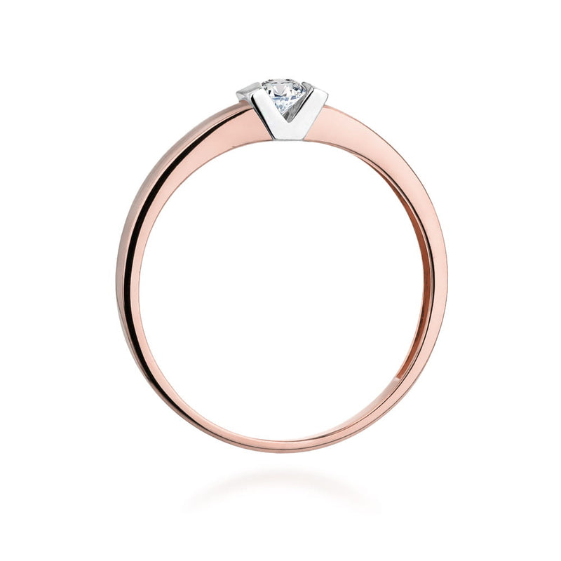 Inel Aur 14K cu Diamant Natural 0.10 ct, imaginea 10 din 11