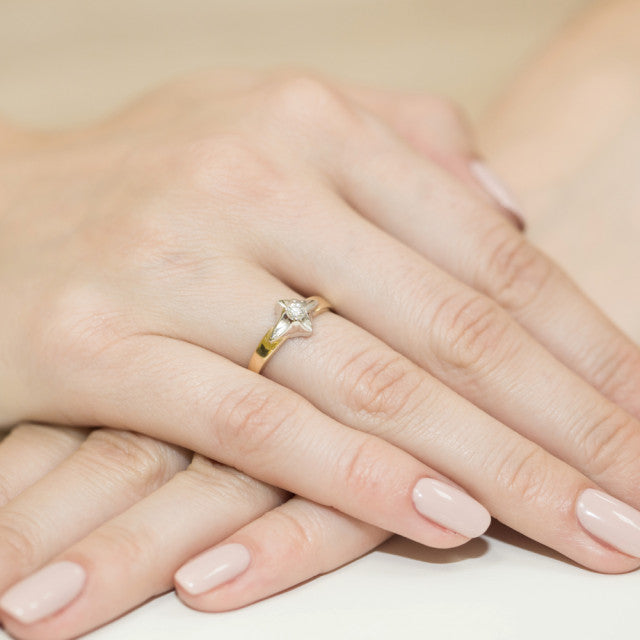 Inel Aur 14K cu Diamant Natural 0.30 ct, imaginea 7 din 11