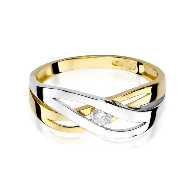 Inel Aur 14K cu Diamant Natural 0.10 ct, imaginea 2 din 11