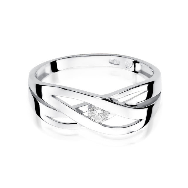 Inel Aur 14K cu Diamant Natural 0.10 ct, imaginea 5 din 11