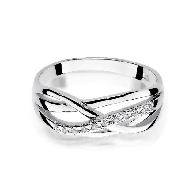 Inel Aur 14K cu Diamante Naturale 0.10 ct, imaginea 5 din 11