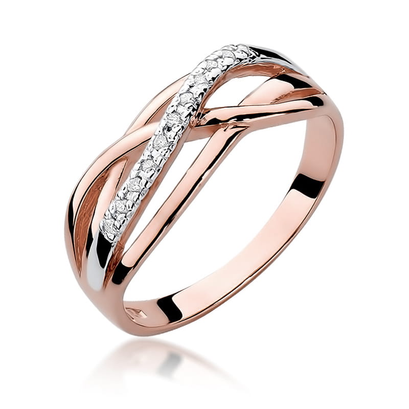Inel Aur 14K cu Diamante Naturale 0.10 ct, imaginea 8 din 11