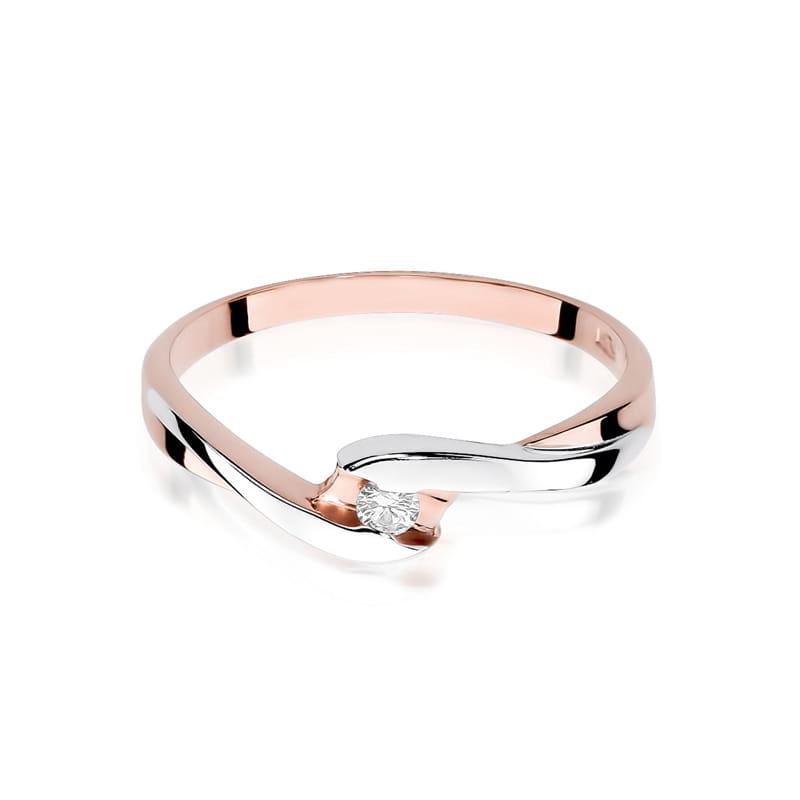 Inel Aur 14K cu Diamant Natural 0.05 ct, imaginea 9 din 11
