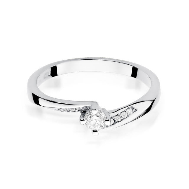 Inel Aur 14K cu Diamante Naturale 0.19 ct, imaginea 5 din 11