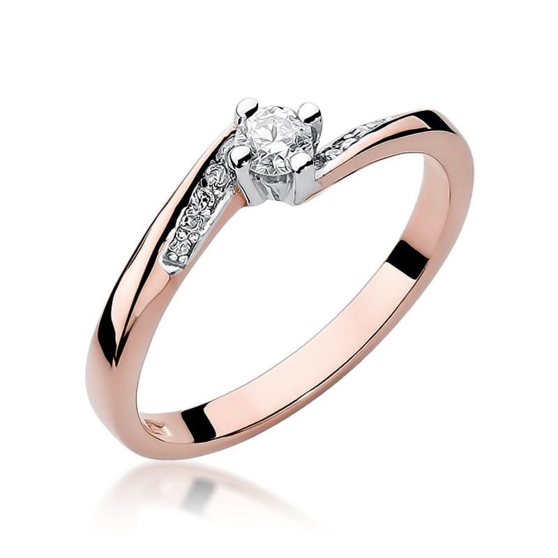 Inel Aur 14K cu Diamante Naturale 0.19 ct, imaginea 8 din 11