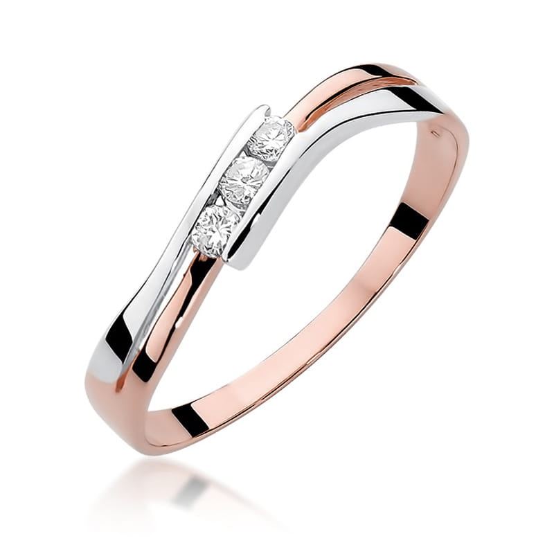Inel Aur 14K cu Diamante Naturale 0.12 ct, imaginea 8 din 11