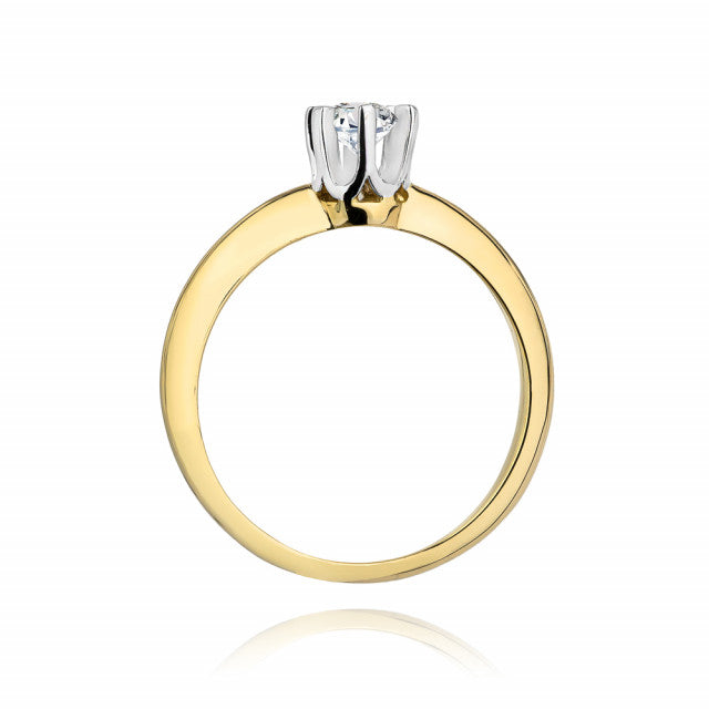 Inel Aur 14K cu Diamant Natural 0.30 ct, imaginea 3 din 11