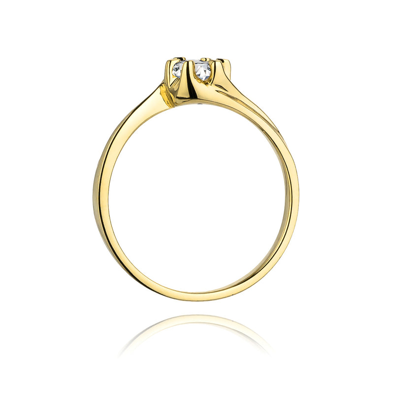 Inel Aur 14K cu Diamant Natural 0.30 ct, imaginea 3 din 11