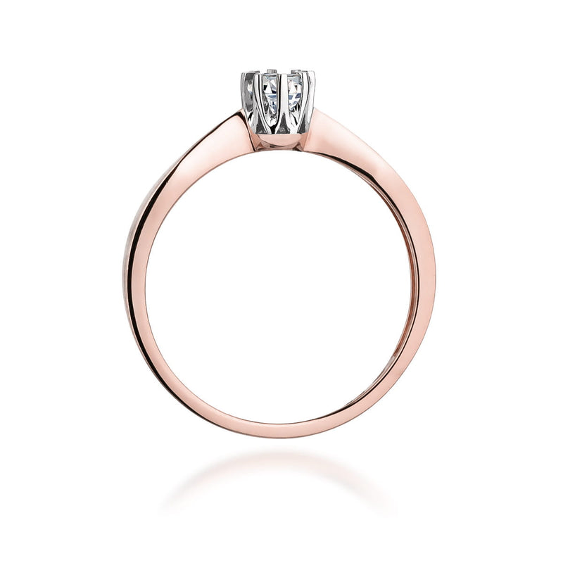 Inel Aur 14K cu Diamant Natural 0.15 ct, imaginea 10 din 10