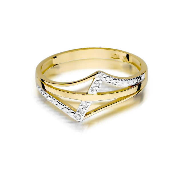 Inel Aur 14K cu Diamante Naturale 0.03 ct, imaginea 2 din 11