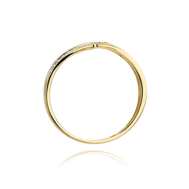 Inel Aur 14K cu Diamante Naturale 0.03 ct, imaginea 3 din 11