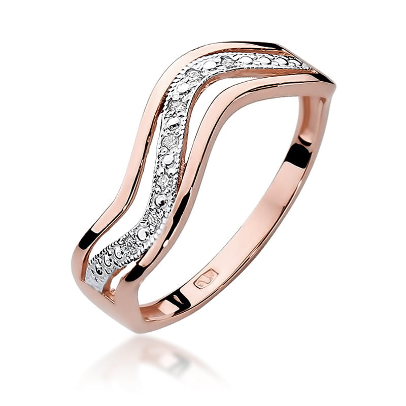 Inel Aur 14K cu Diamante Naturale 0.06 ct, imaginea 8 din 11