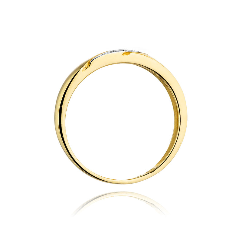 Inel Aur 14K cu Diamante Naturale 0.02 ct, imaginea 2 din 11