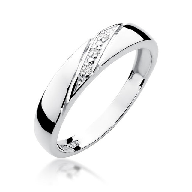 Inel Aur 14K cu Diamante Naturale 0.02 ct, imaginea 4 din 11