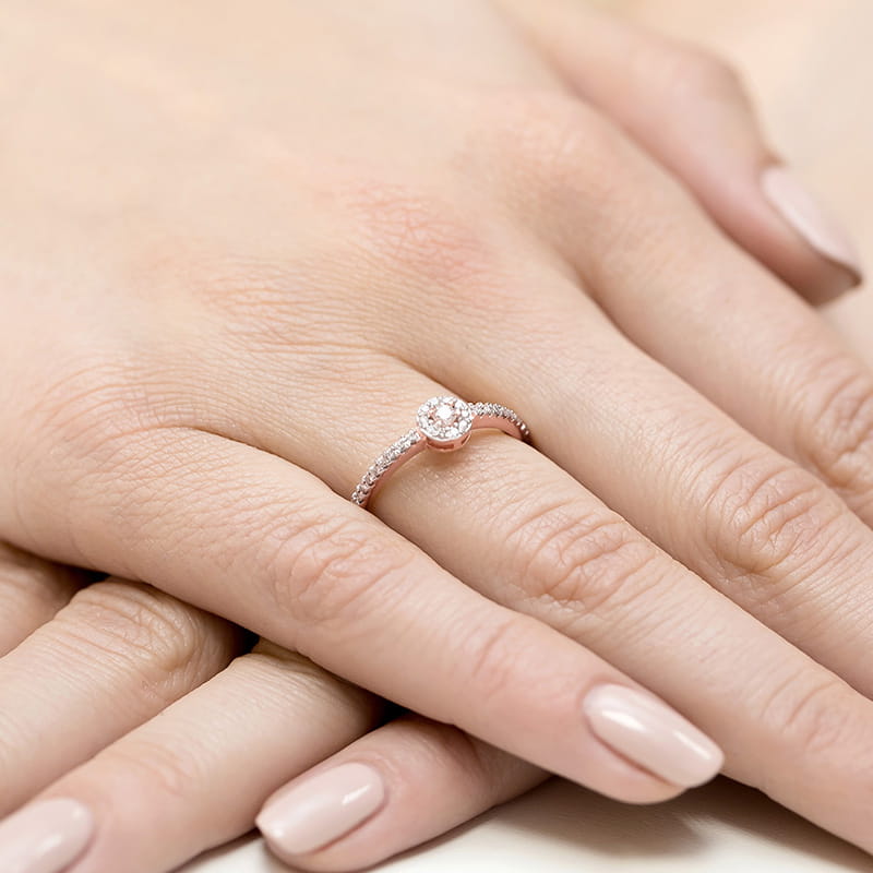 Inel Aur 14K cu Diamante Naturale 0.19 ct, imaginea 11 din 11
