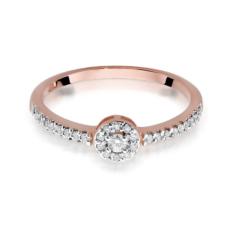 Inel Aur 14K cu Diamante Naturale 0.19 ct, imaginea 8 din 11
