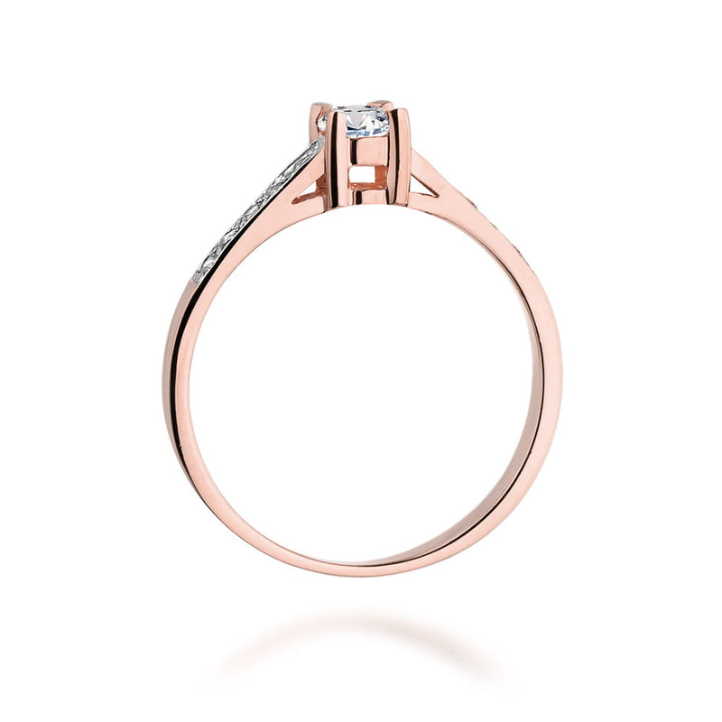 Inel Aur 14K cu Diamante Naturale 0.19 ct, imaginea 10 din 11