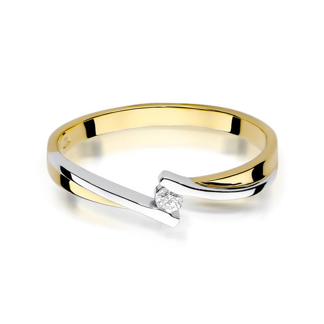 Inel Aur 14K cu Diamant Natural 0.04 ct, imaginea 2 din 11