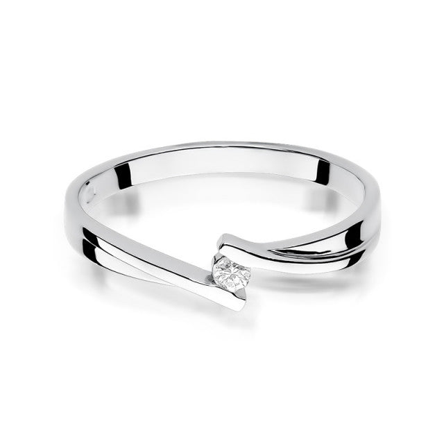 Inel Aur 14K cu Diamant Natural 0.04 ct, imaginea 5 din 11