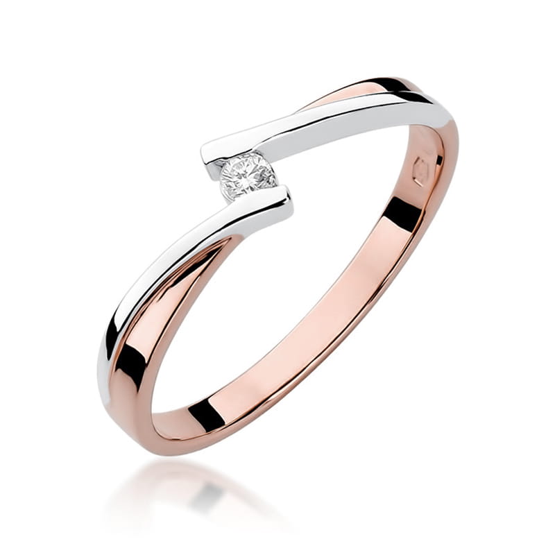 Inel Aur 14K cu Diamant Natural 0.04 ct, imaginea 8 din 11