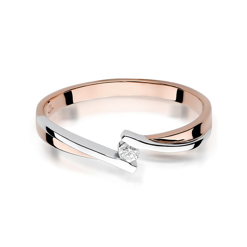 Inel Aur 14K cu Diamant Natural 0.04 ct, imaginea 9 din 11