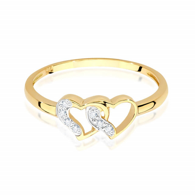Inel Aur 14K cu Diamante Naturale 0.06 ct, imaginea 2 din 11