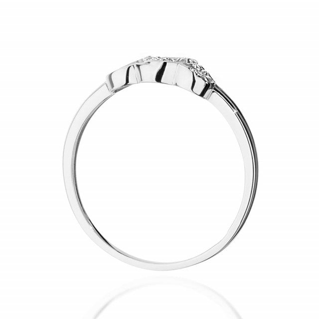 Inel Aur 14K cu Diamante Naturale 0.06 ct, imaginea 6 din 11