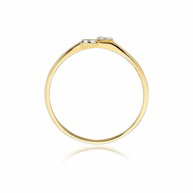 Inel Aur 14K cu Diamante Naturale 0.03 ct, imaginea 3 din 10