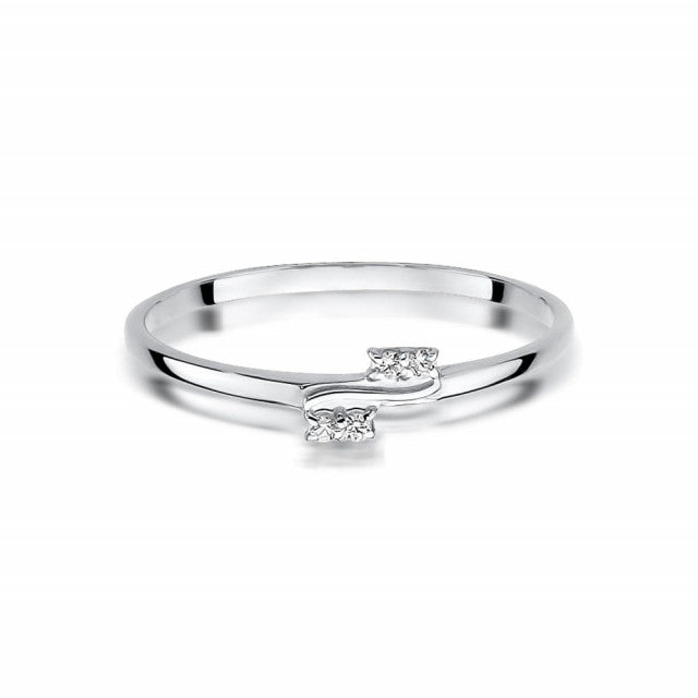 Inel Aur 14K cu Diamante Naturale 0.03 ct, imaginea 5 din 10