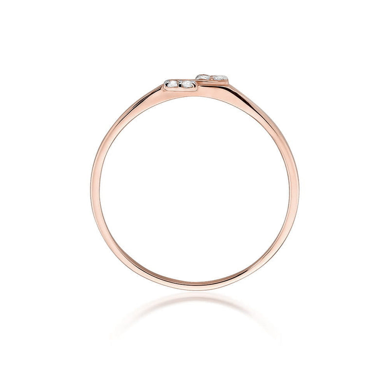 Inel Aur 14K cu Diamante Naturale 0.03 ct, imaginea 9 din 10