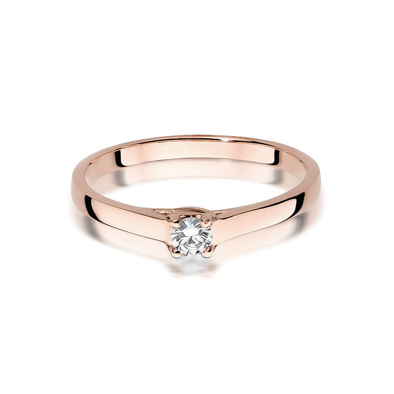 Inel Aur 14K cu Diamant Natural 0.12 ct, imaginea 8 din 10
