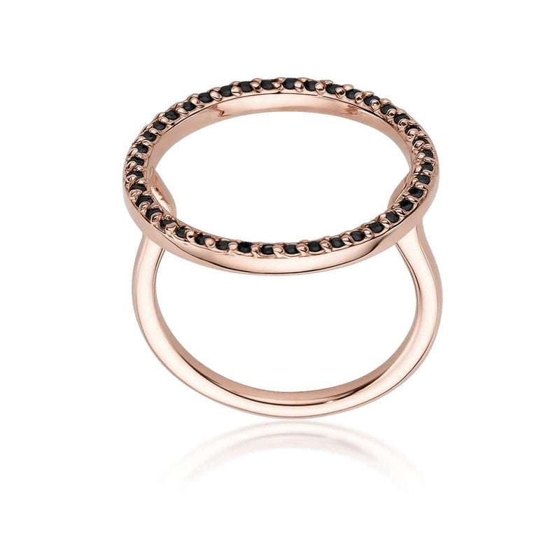 Inel Aur 14K cu Diamante Naturale Negre 0.20 ct, imaginea 9 din 9