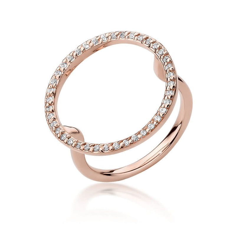 Inel Aur 14K cu Diamante Naturale 0.20 ct, imaginea 6 din 8
