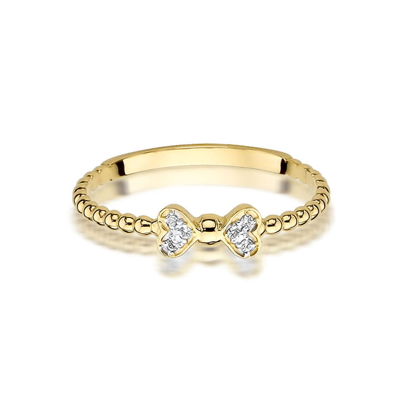 Inel Aur 14K cu Diamante Naturale 0.03 ct, imaginea 2 din 9