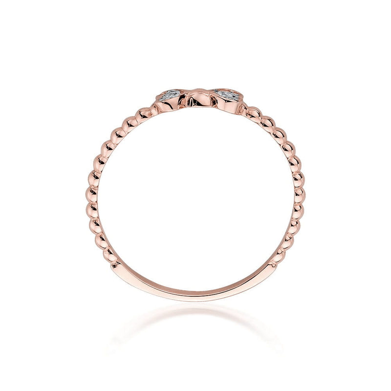 Inel Aur 14K cu Diamante Naturale 0.03 ct, imaginea 9 din 9