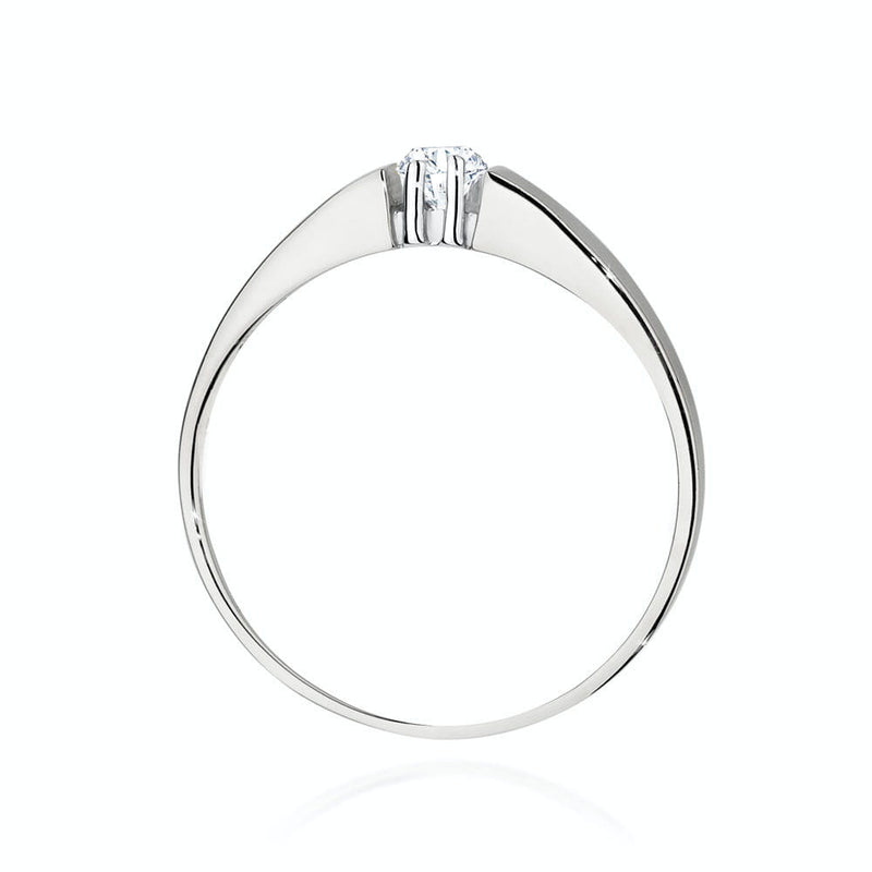 Inel Aur 14K cu Diamant Natural 0.10 ct, imaginea 6 din 9