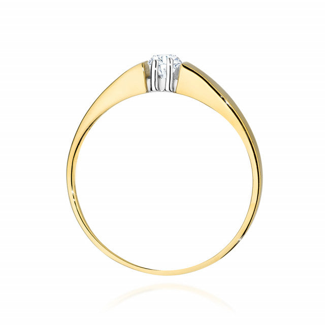 Inel Aur 14K cu Diamant Natural 0.25 ct, imaginea 3 din 9