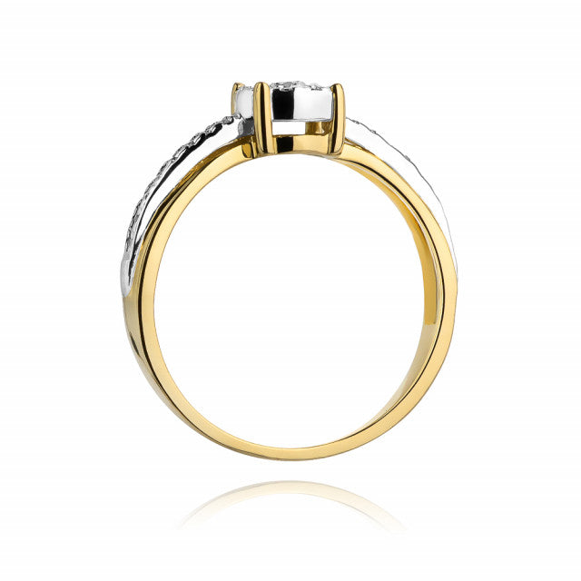 Inel Aur 14K cu Diamante Naturale 0.26 ct, imaginea 3 din 10