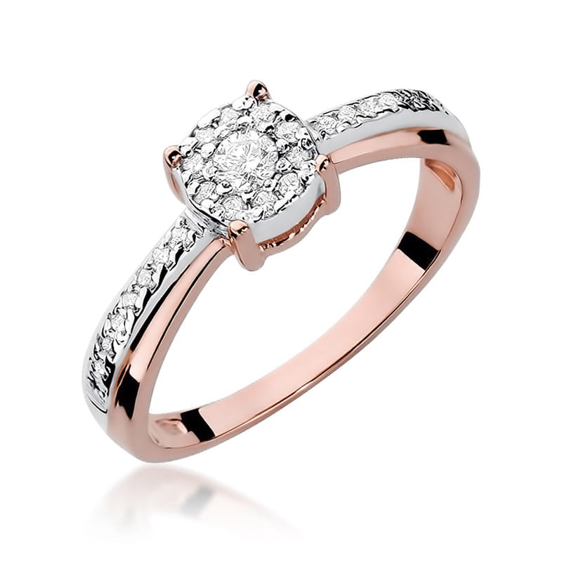 Inel Aur 14K cu Diamante Naturale 0.26 ct, imaginea 8 din 10