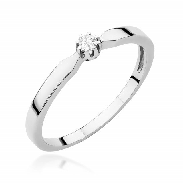 Inel Aur 14K cu Diamant Natural 0.04 ct, imaginea 4 din 11