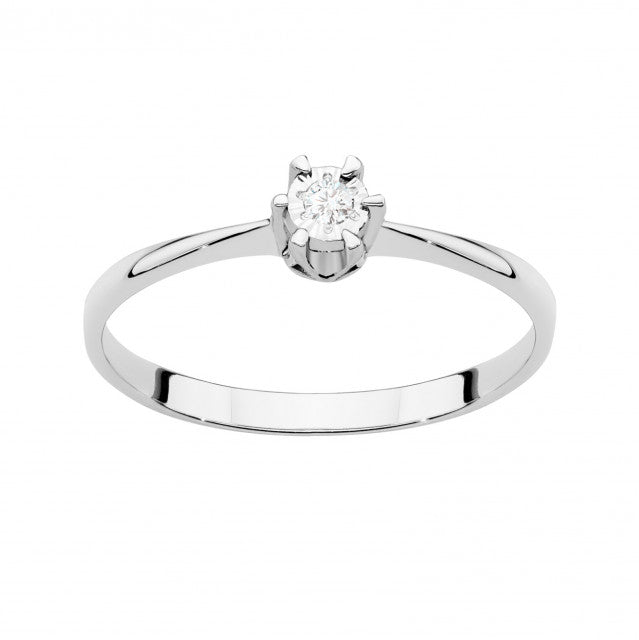 Inel Aur 14K cu Diamant Natural 0.03 ct, imaginea 5 din 11