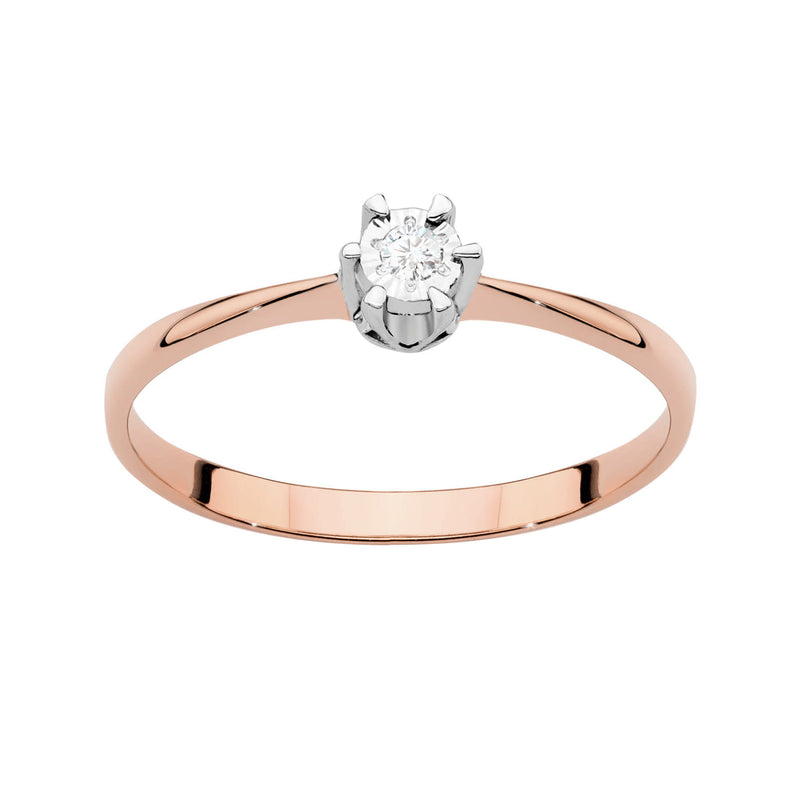 Inel Aur 14K cu Diamant Natural 0.03 ct, imaginea 9 din 11
