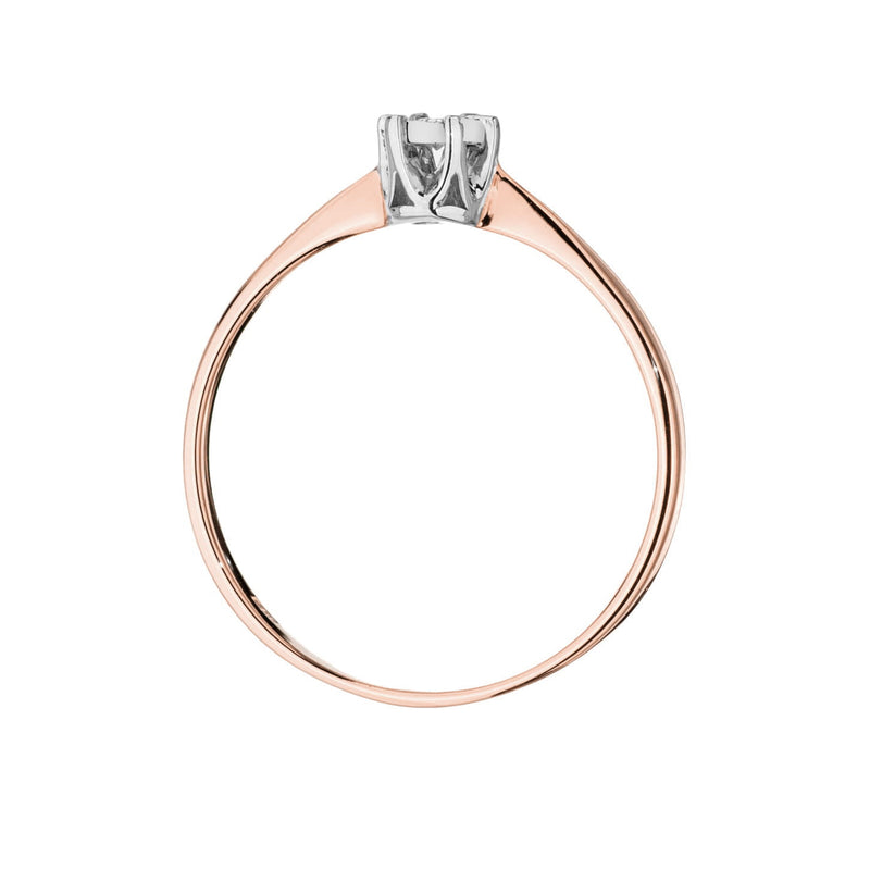 Inel Aur 14K cu Diamant Natural 0.03 ct, imaginea 10 din 11